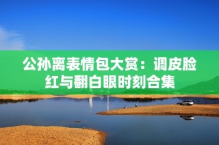 公孙离表情包大赏：调皮脸红与翻白眼时刻合集