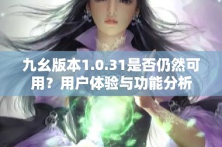 九幺版本1.0.31是否仍然可用？用户体验与功能分析