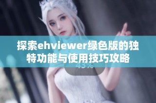 探索ehviewer绿色版的独特功能与使用技巧攻略