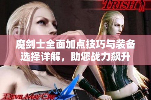 魔剑士全面加点技巧与装备选择详解，助您战力飙升