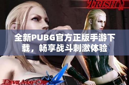 全新PUBG官方正版手游下载，畅享战斗刺激体验