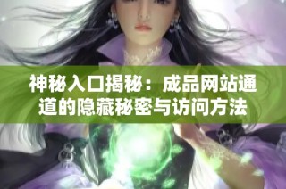 神秘入口揭秘：成品网站通道的隐藏秘密与访问方法