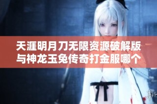 天涯明月刀无限资源破解版与神龙玉兔传奇打金服哪个好选择分析