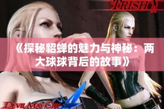 《探秘貂蝉的魅力与神秘：两大球球背后的故事》