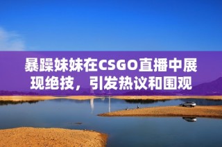 暴躁妹妹在CSGO直播中展现绝技，引发热议和围观