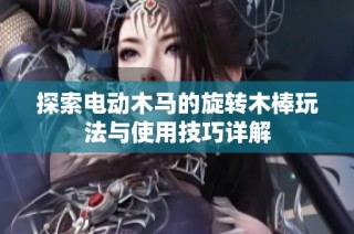 探索电动木马的旋转木棒玩法与使用技巧详解