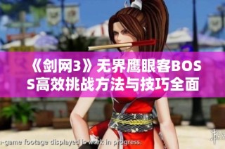 《剑网3》无界鹰眼客BOSS高效挑战方法与技巧全面分析