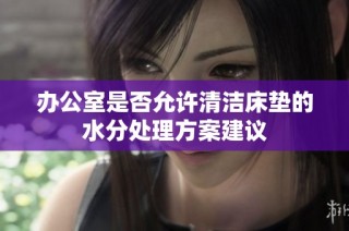办公室是否允许清洁床垫的水分处理方案建议