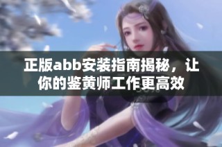 正版abb安装指南揭秘，让你的鉴黄师工作更高效