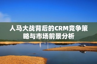 人马大战背后的CRM竞争策略与市场前景分析