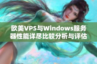 欧美VPS与Windows服务器性能详尽比较分析与评估