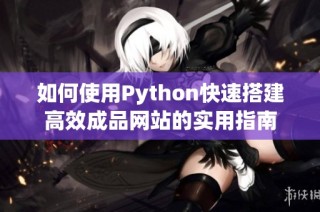 如何使用Python快速搭建高效成品网站的实用指南