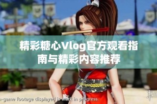 精彩糖心Vlog官方观看指南与精彩内容推荐