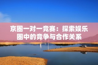 京圈一对一竞赛：探索娱乐圈中的竞争与合作关系