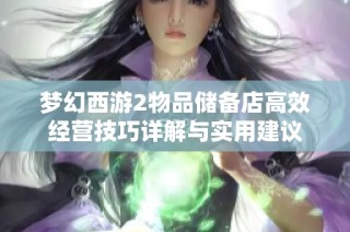 梦幻西游2物品储备店高效经营技巧详解与实用建议