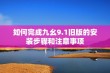 如何完成九幺9.1旧版的安装步骤和注意事项