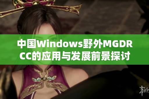 中国Windows野外MGDRCC的应用与发展前景探讨