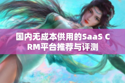 国内无成本供用的SaaS CRM平台推荐与评测