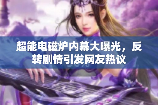 超能电磁炉内幕大曝光，反转剧情引发网友热议