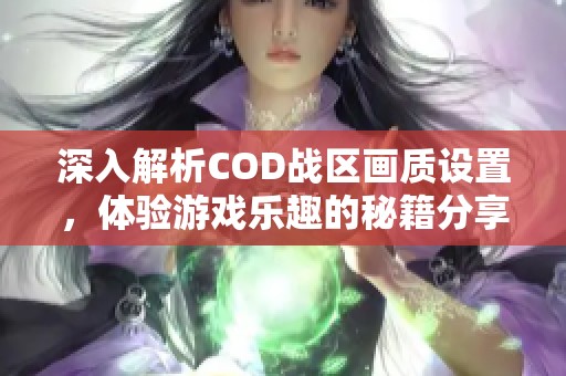 深入解析COD战区画质设置，体验游戏乐趣的秘籍分享