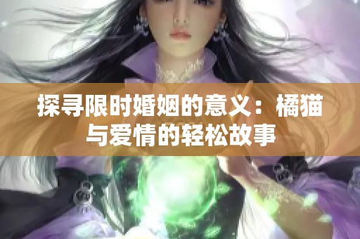 探寻限时婚姻的意义：橘猫与爱情的轻松故事