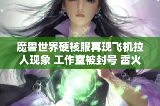 魔兽世界硬核服再现飞机拉人现象 工作室被封号 雷火加强监管力度