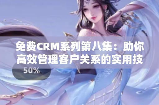 免费CRM系列第八集：助你高效管理客户关系的实用技巧与策略