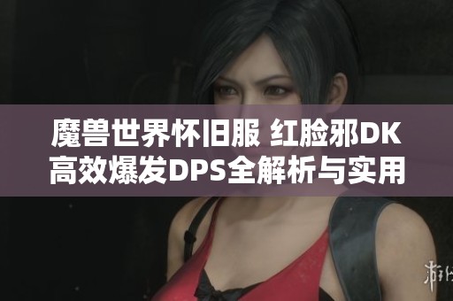 魔兽世界怀旧服 红脸邪DK高效爆发DPS全解析与实用技巧分享