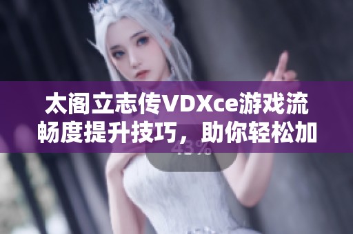 太阁立志传VDXce游戏流畅度提升技巧，助你轻松加速享受游戏乐趣