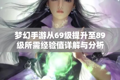 梦幻手游从69级提升至89级所需经验值详解与分析